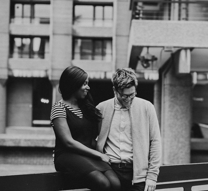 Engagement Shoot At The Barbican London With Images by Fern Edwards Photography