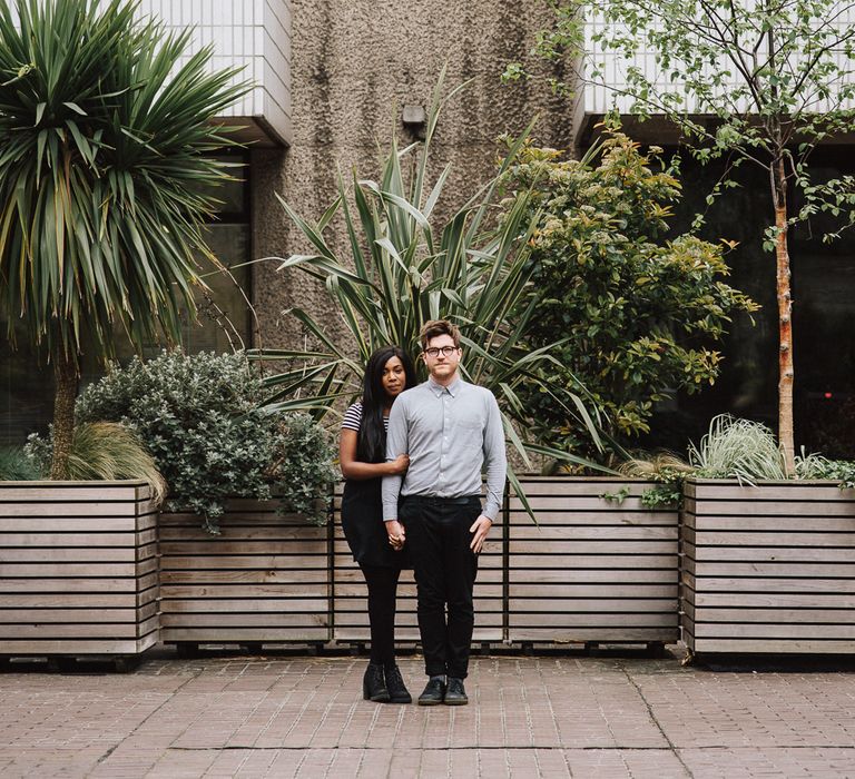 Engagement Shoot At The Barbican London With Images by Fern Edwards Photography