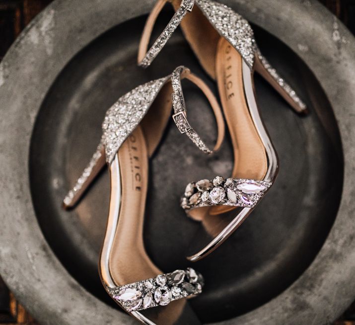 Office Jewel Bridal Shoes | Rustic, Greenery Wedding at Pimhill Barns Shropshire | Clara Cooper Photography | Second Shooter Helen Jane Smiddy Photography