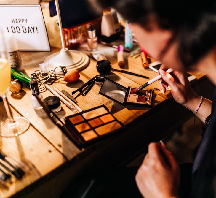 Bridal Makeup | Rustic, Greenery Wedding at Pimhill Barns Shropshire | Clara Cooper Photography | Second Shooter Helen Jane Smiddy Photography