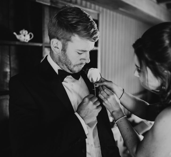 Elegant & Minimal Black Tie Wedding With Monochrome Colour Palette Kenneth Winston Bride Hugo Boss Groom Bridesmaids In White Darina Stoda Photography