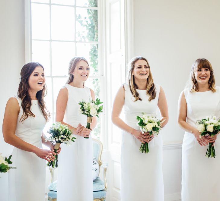 Elegant & Minimal Black Tie Wedding With Monochrome Colour Palette Kenneth Winston Bride Hugo Boss Groom Bridesmaids In White Darina Stoda Photography