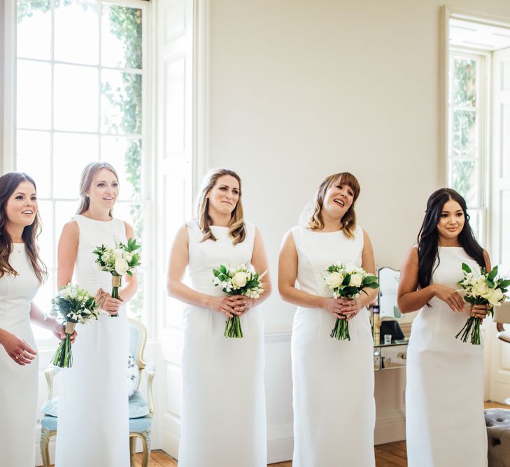 Elegant & Minimal Black Tie Wedding With Monochrome Colour Palette Kenneth Winston Bride Hugo Boss Groom Bridesmaids In White Darina Stoda Photography