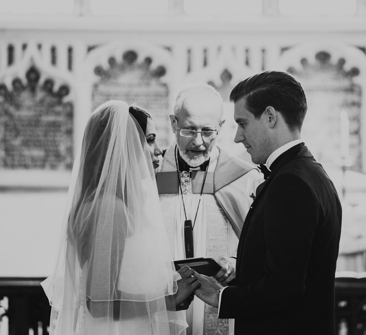 Elegant & Minimal Black Tie Wedding With Monochrome Colour Palette Kenneth Winston Bride Hugo Boss Groom Bridesmaids In White Darina Stoda Photography