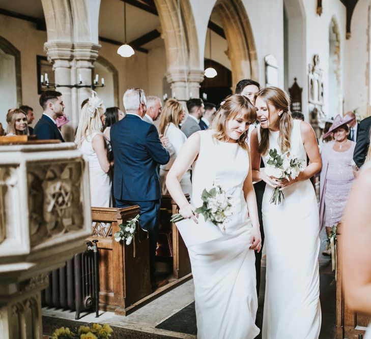 Elegant & Minimal Black Tie Wedding With Monochrome Colour Palette Kenneth Winston Bride Hugo Boss Groom Bridesmaids In White Darina Stoda Photography