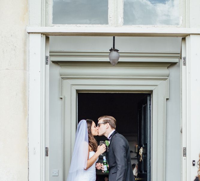 Elegant & Minimal Black Tie Wedding With Monochrome Colour Palette Kenneth Winston Bride Hugo Boss Groom Bridesmaids In White Darina Stoda Photography