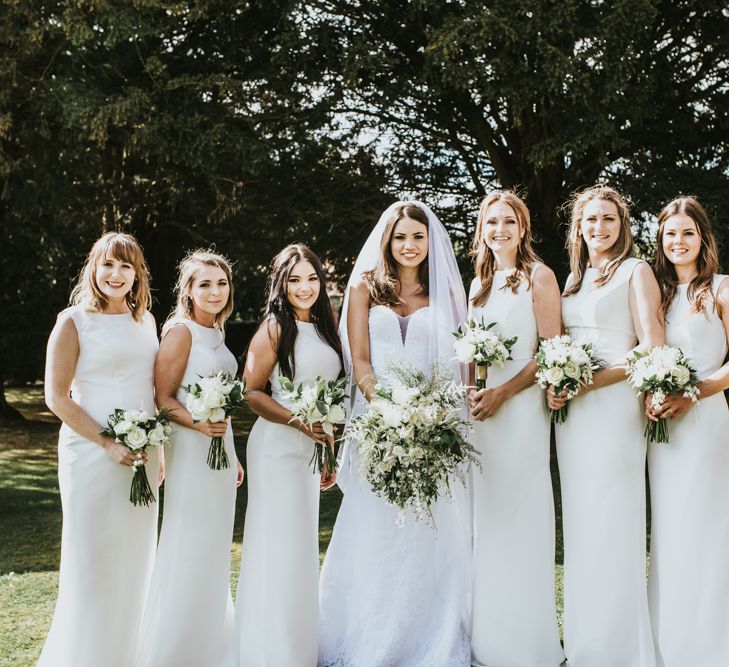 Elegant & Minimal Black Tie Wedding With Monochrome Colour Palette Kenneth Winston Bride Hugo Boss Groom Bridesmaids In White Darina Stoda Photography