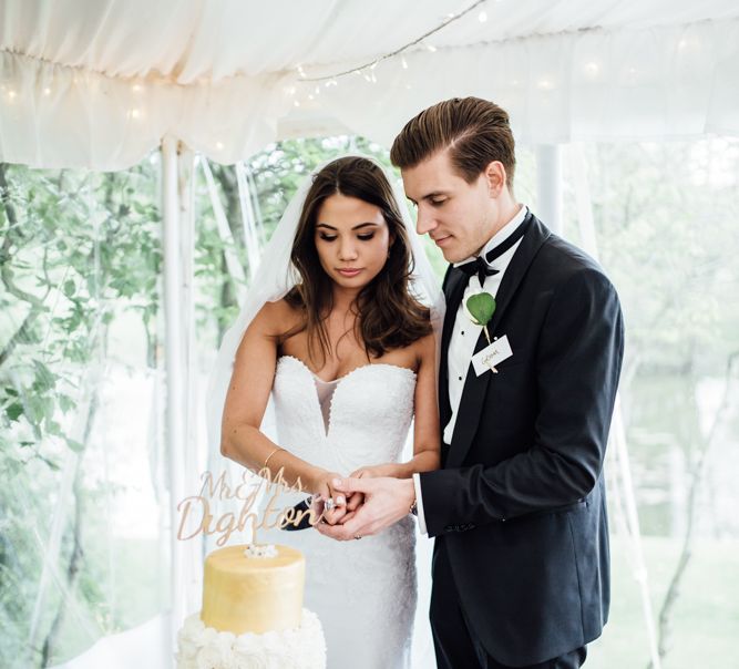 Elegant & Minimal Black Tie Wedding With Monochrome Colour Palette Kenneth Winston Bride Hugo Boss Groom Bridesmaids In White Darina Stoda Photography