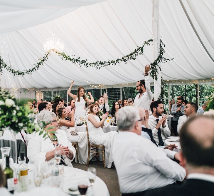 Elegant & Minimal Black Tie Wedding With Monochrome Colour Palette Kenneth Winston Bride Hugo Boss Groom Bridesmaids In White Darina Stoda Photography