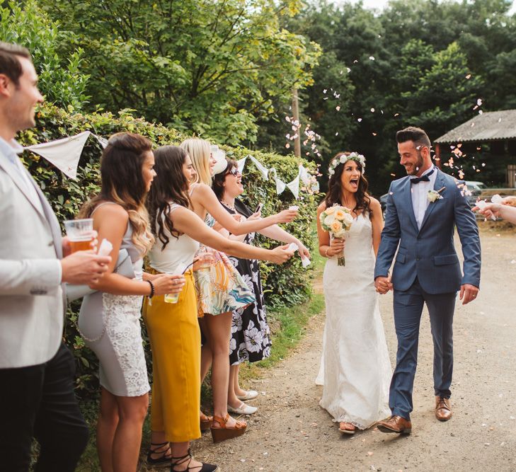 Bride & Groom Confetti Shot