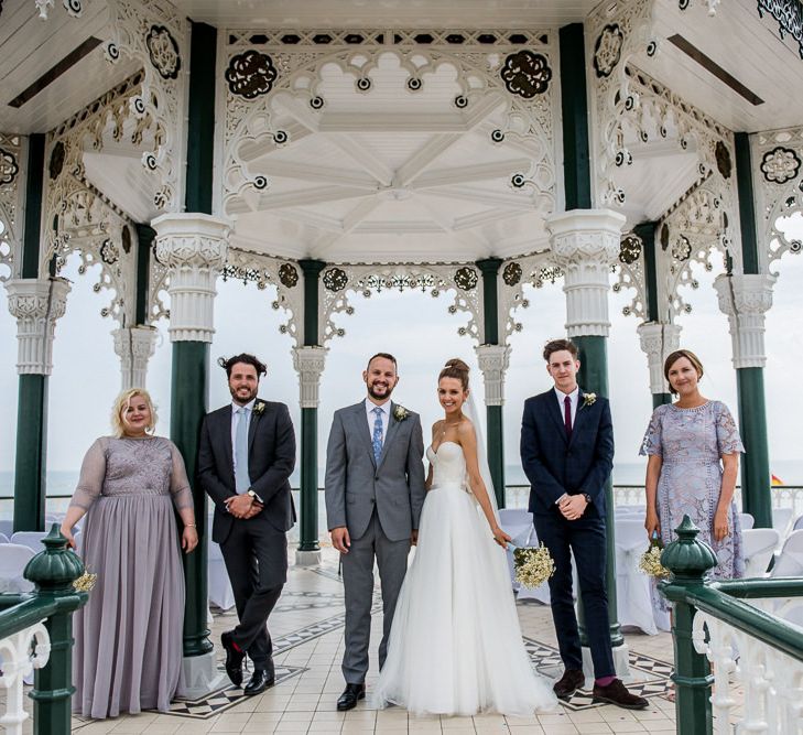 Wedding Party on Brighton Bandstand