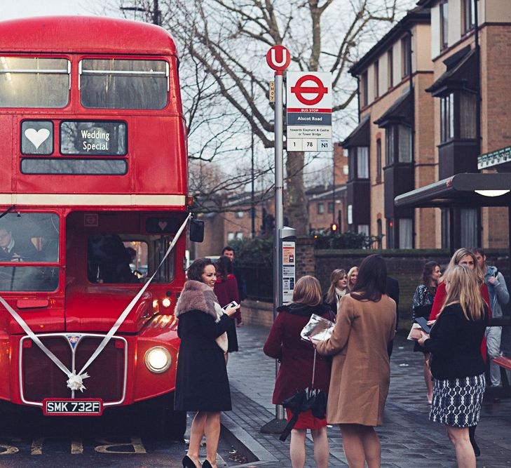 Bride In Gold Sequinned Dress For A Relaxed Wedding At Asylum Chapel With Bridesmaids In Mismatched High Street Dresses And Images by Lovestruck Photography