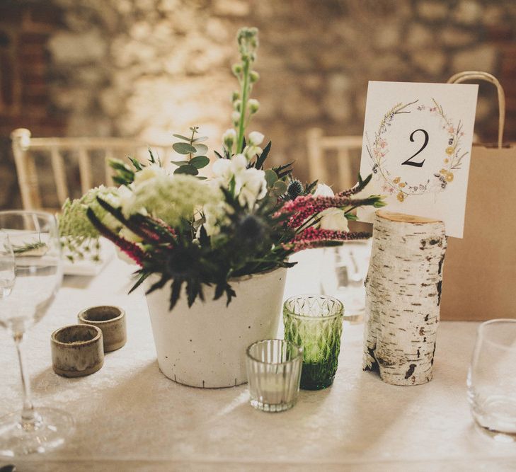 Rustic Wedding Decor | Table Centrepieces