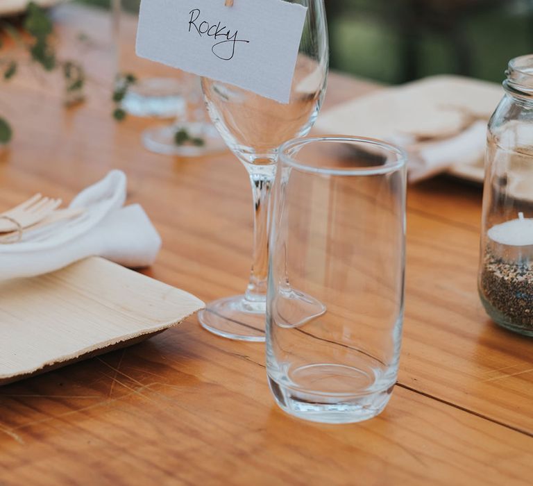 Marquee Reception with Wood, Greenery & Festoon Light Decor | Outdoor Coastal Wedding at Ohawini Bay in New Zealand with Natural Garden Party Reception | Miss Gen Photography