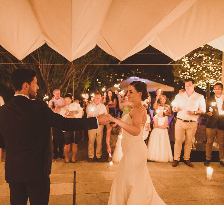 First Dance | Outdoor Destination Wedding at Villa Regina Teodolinda, Lake Como, Italy | Matt Penberthy Photography