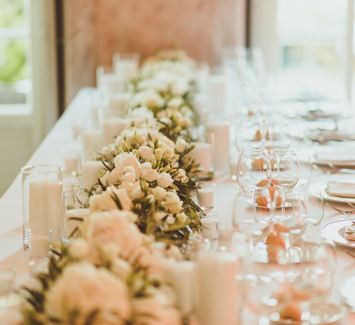 Elegant White & Green Table Scape | Outdoor Destination Wedding at Villa Regina Teodolinda, Lake Como, Italy | Matt Penberthy Photography