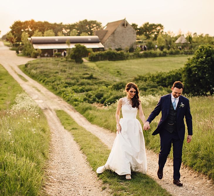 Bride & Groom at Cripps Stone Barn