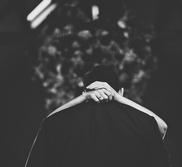 Bride & Groom Embrace