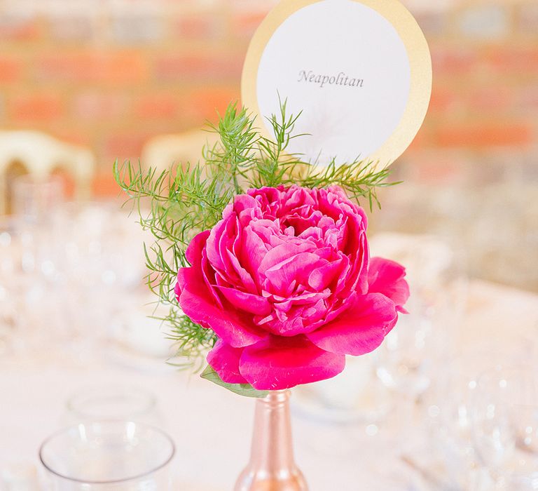 Lillibrooke Manor Wedding With Bright Pink Colour Scheme & Bride In Wtoo by Watters With Bridesmaids In Forest Green Images By Ilaria Petrucci Photography