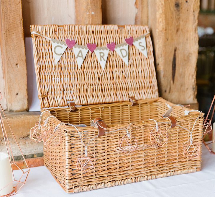 Wicker Hamper For Wedding Cards