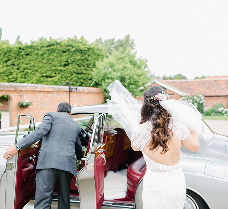 Lillibrooke Manor Wedding With Bright Pink Colour Scheme & Bride In Wtoo by Watters With Bridesmaids In Forest Green Images By Ilaria Petrucci Photography