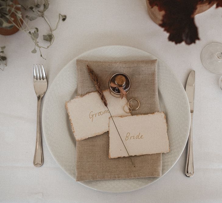 Outdoor Coastal Wedding at Stolmen, Norway | Bride in The Row Dress (SS15) from The Outnet | Benjamin Wheeler Photography