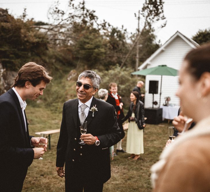 Outdoor Coastal Wedding at Stolmen, Norway | Bride in The Row Dress (SS15) from The Outnet | Benjamin Wheeler Photography