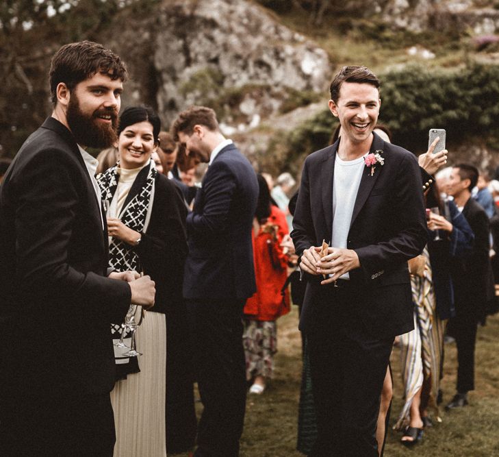 Outdoor Coastal Wedding at Stolmen, Norway | Bride in The Row Dress (SS15) from The Outnet | Benjamin Wheeler Photography