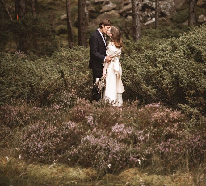 Outdoor Coastal Wedding at Stolmen, Norway | Bride in The Row Dress (SS15) from The Outnet | Benjamin Wheeler Photography