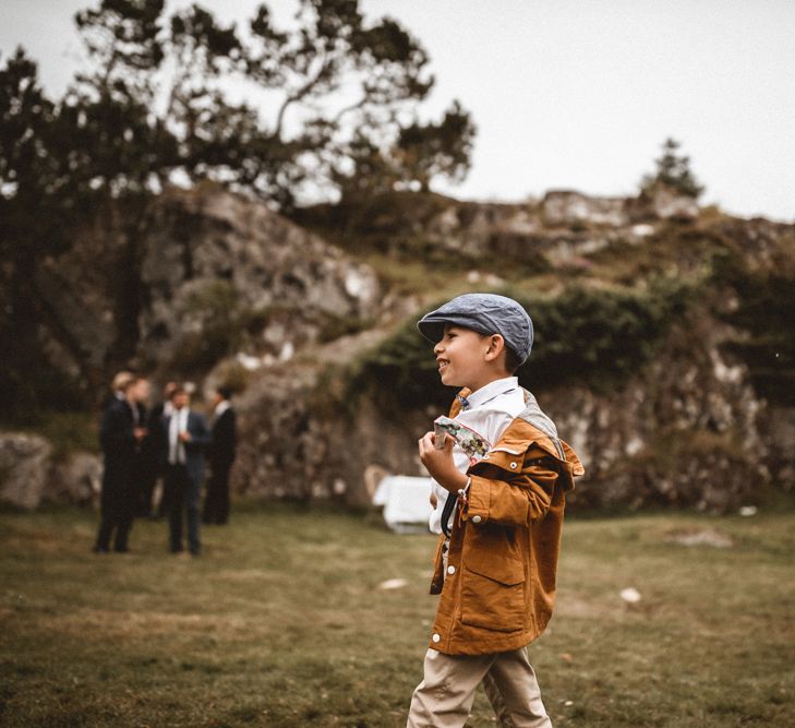 Outdoor Coastal Wedding at Stolmen, Norway | Bride in The Row Dress (SS15) from The Outnet | Benjamin Wheeler Photography