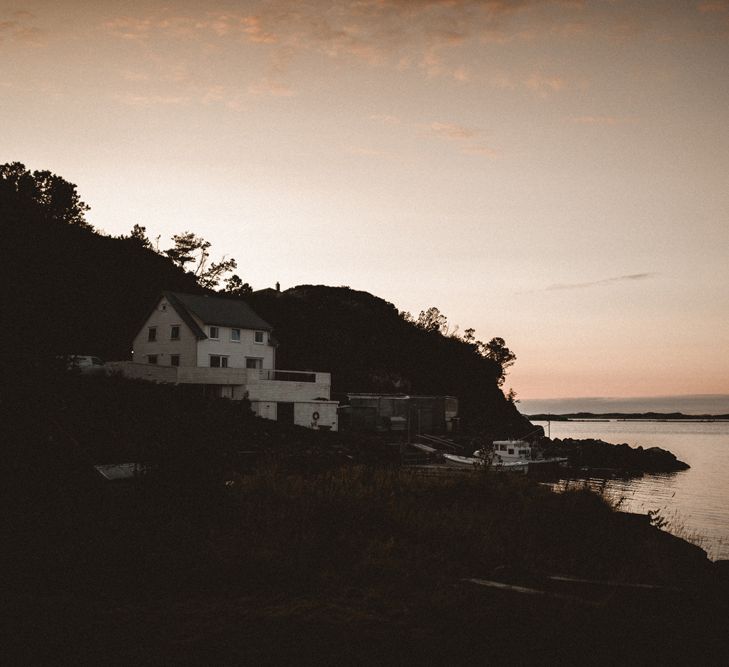 Outdoor Coastal Wedding at Stolmen, Norway | Bride in The Row Dress (SS15) from The Outnet | Benjamin Wheeler Photography