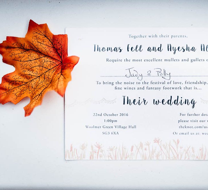 Autumnal Wedding Stationery Suite