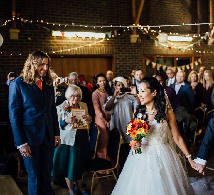 Wedding Ceremony In Village Hall