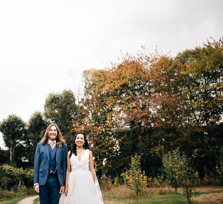 Autumnal Village Hall Budget Wedding With Bridesmaids In Tulle Skirts And Images By Beatrici Photography