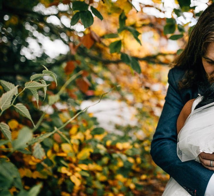 Autumnal Village Hall Budget Wedding With Bridesmaids In Tulle Skirts And Images By Beatrici Photography