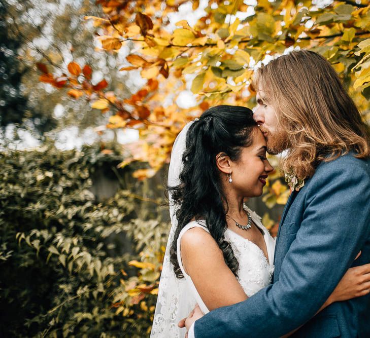 Autumnal Village Hall Budget Wedding With Bridesmaids In Tulle Skirts And Images By Beatrici Photography