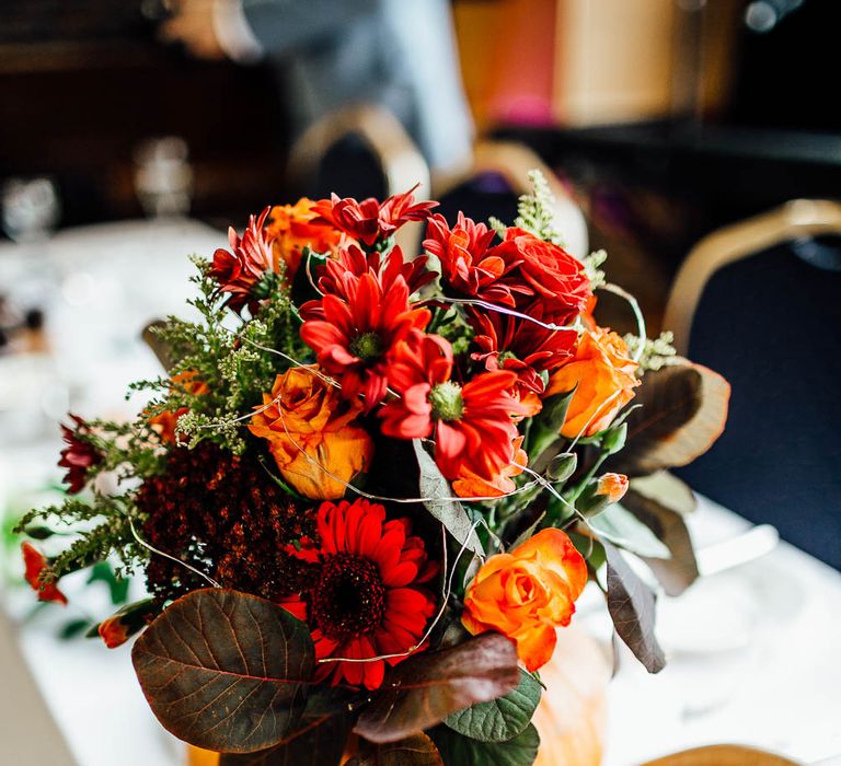 Autumnal Village Hall Budget Wedding With Bridesmaids In Tulle Skirts And Images By Beatrici Photography