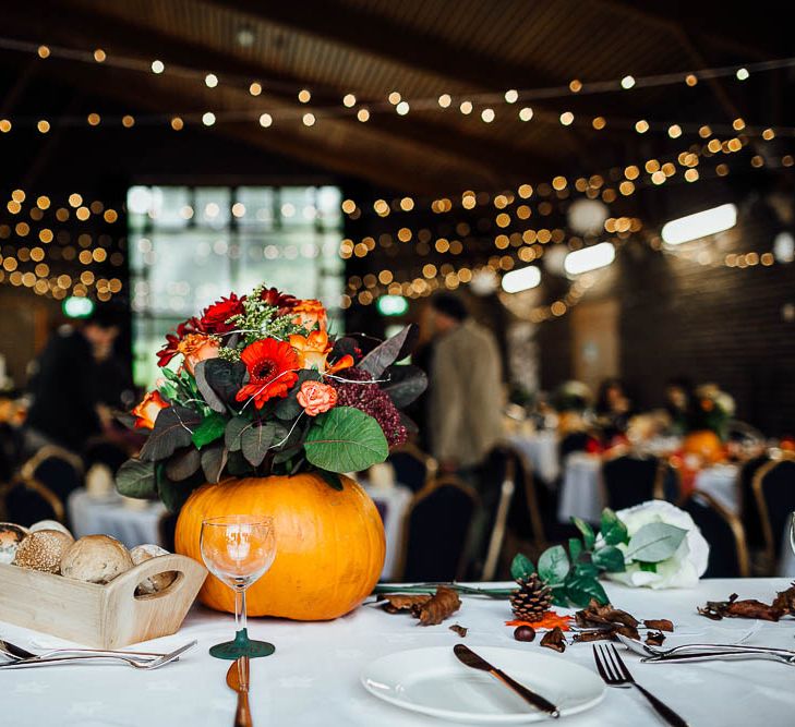 Pumpkin Wedding Decor For Autumn Wedding