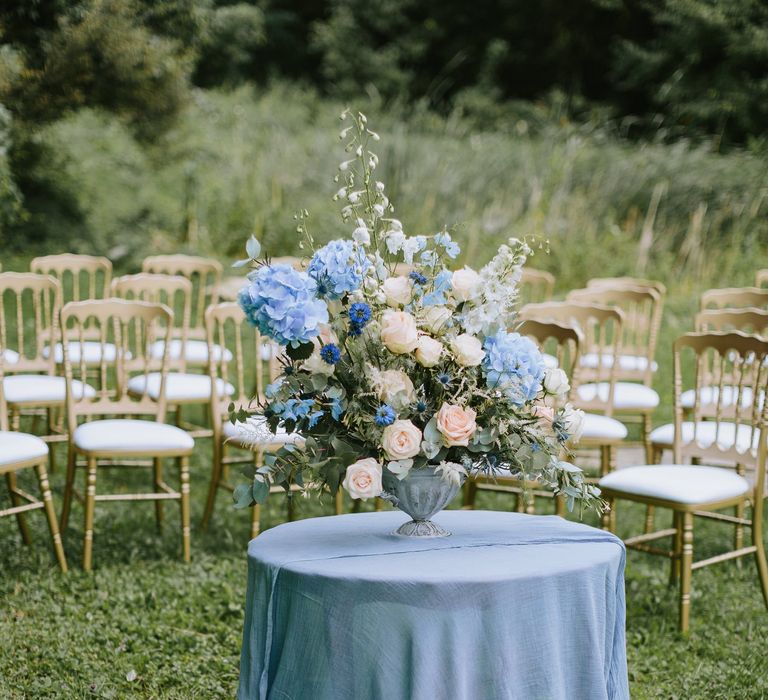 Outdoor Ceremony Floral Arrangement