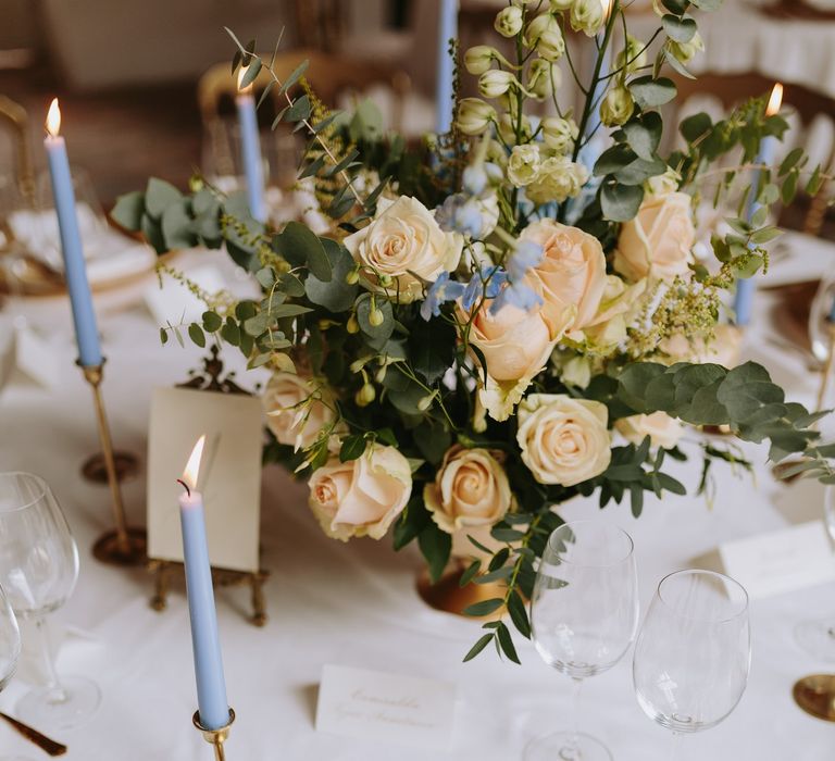 Gold Platter & Cutlery Place Setting