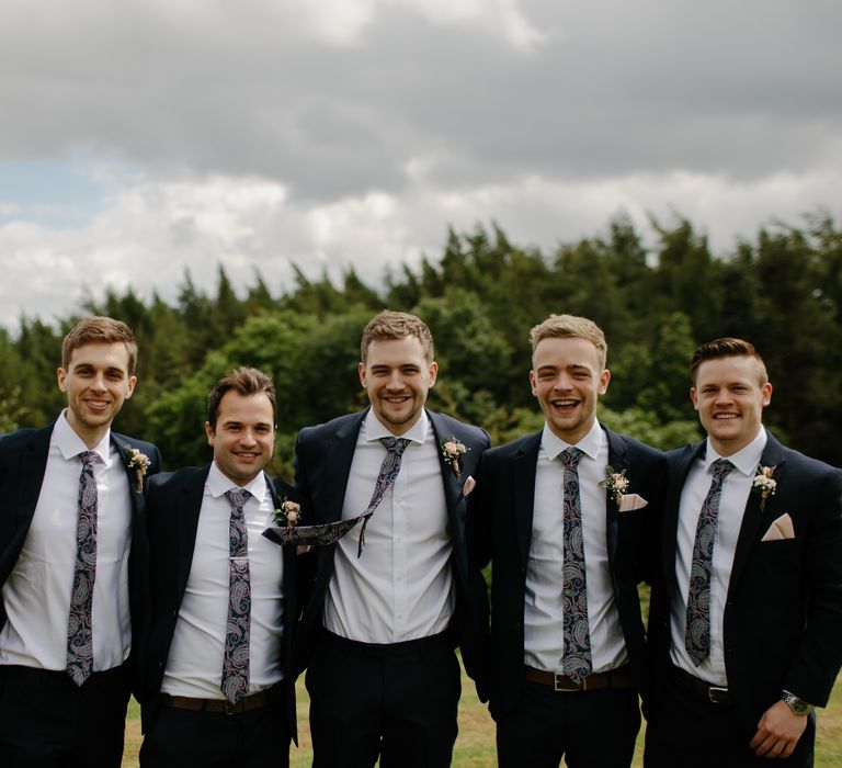 Groom & Groomsmen In Navy