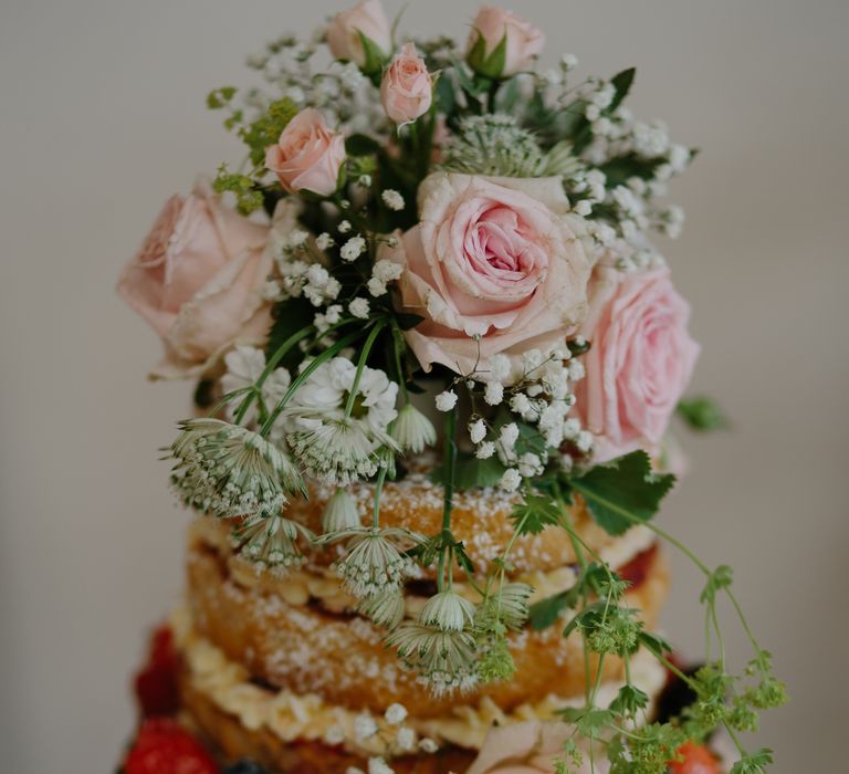 Naked Cake For Wedding