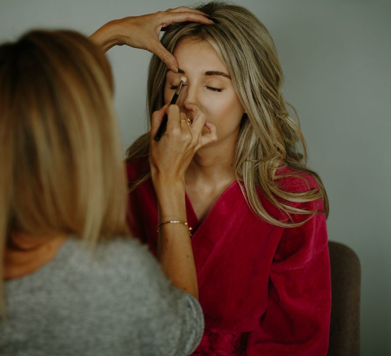 Beautiful Bride Getting Ready