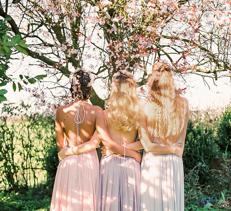 Pastel Bridesmaids Dresses For Stylish Modern Bridesmaids // Affordable Luxury, Bridesmaids & Occassion Dresses