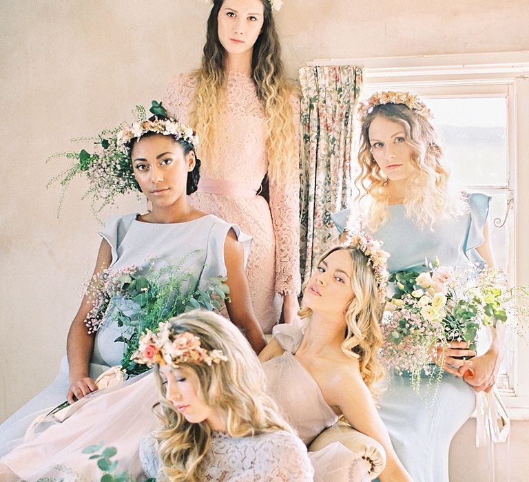 Pastel Bridesmaids Dresses For Stylish Modern Bridesmaids // Affordable Luxury, Bridesmaids & Occassion Dresses