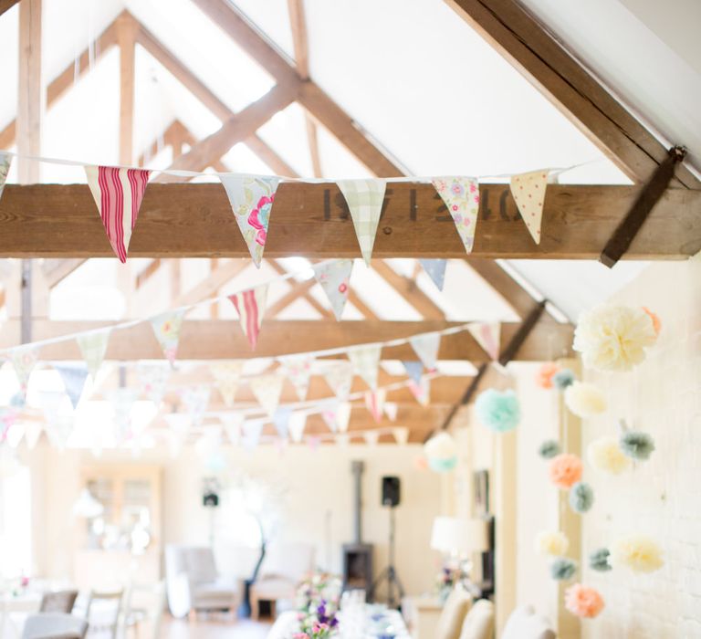 DIY Pastel Reception at Finchcocks Oast, Kent