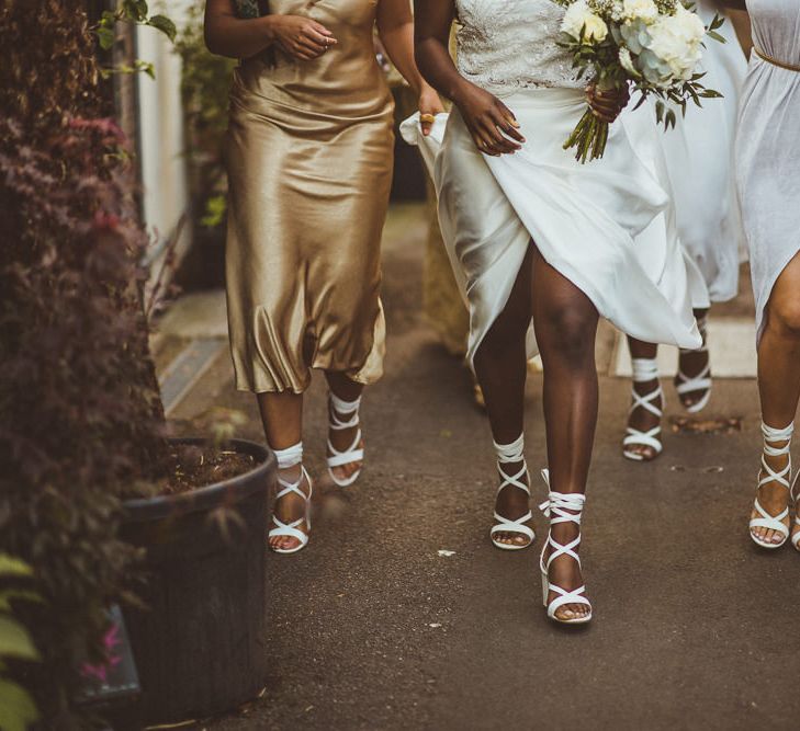 Bridal Party in Matching Public Desire Shoes