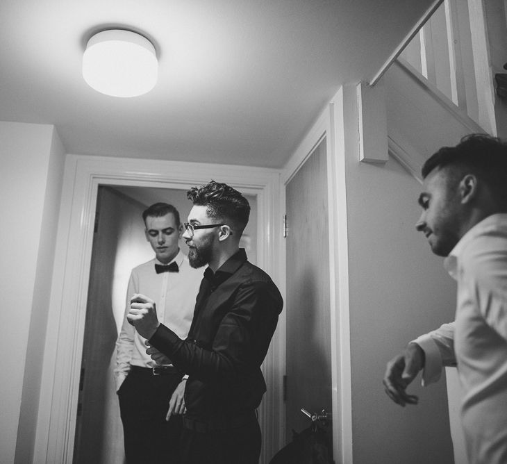 Stylish Groom in Topman Suit, Hugo Boss Shirt & Barker Shoes