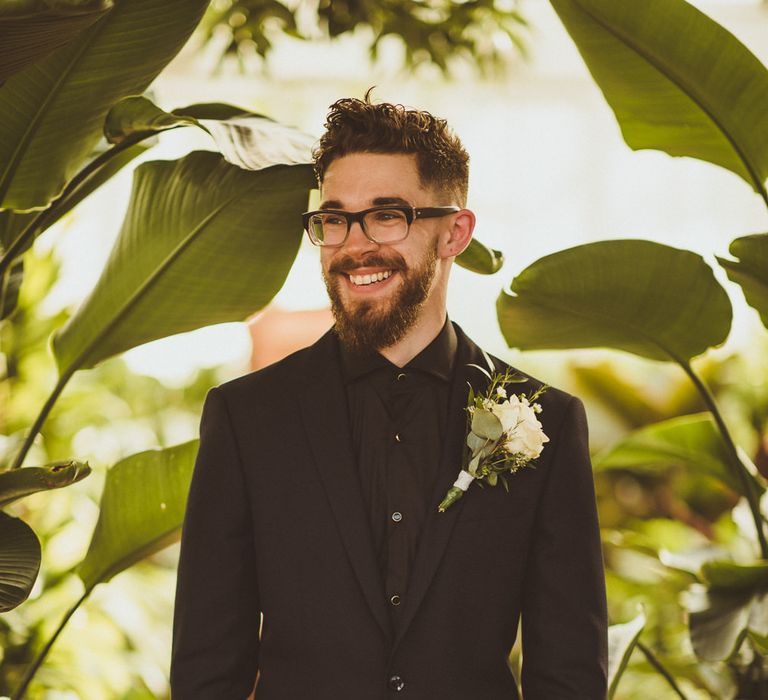 Stylish Groom in Topman Suit, Hugo Boss Shirt & Barker Shoes