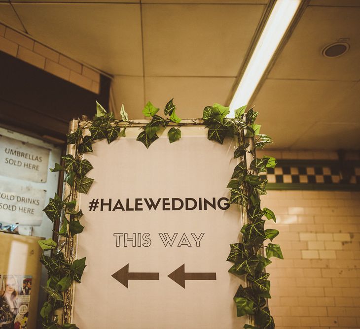 Wedding Signs with Ivy Decor